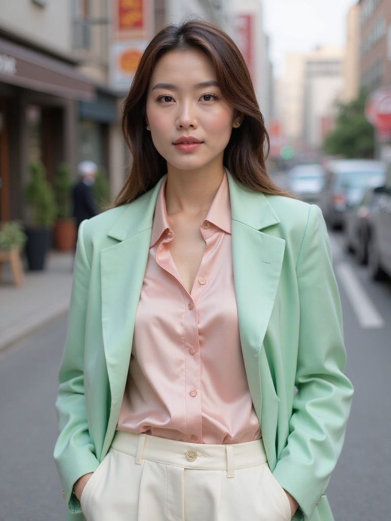 pastel layers for spring elegance