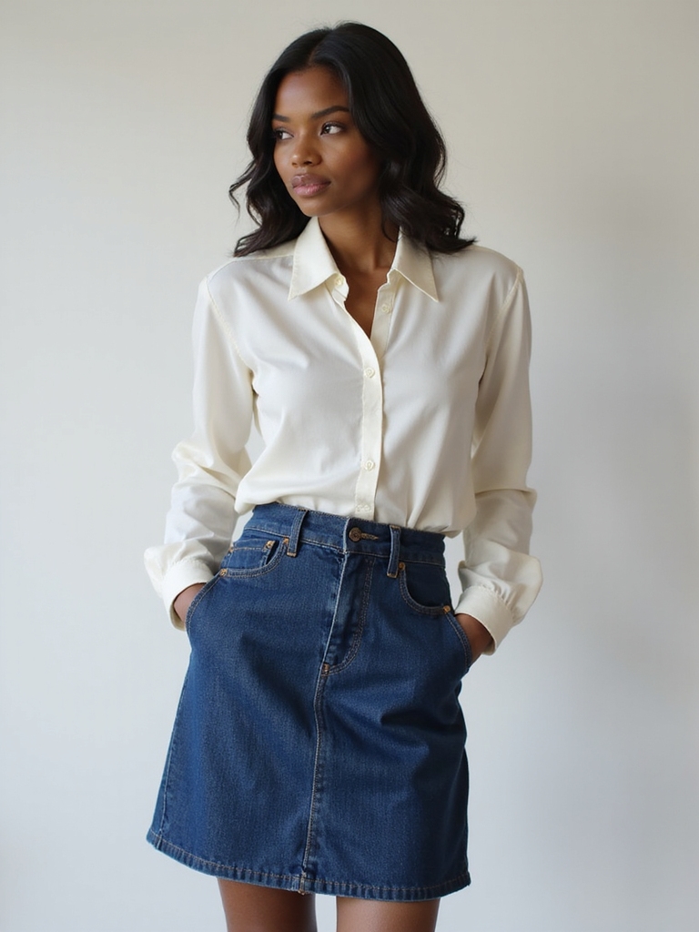 perfect denim skirt fit