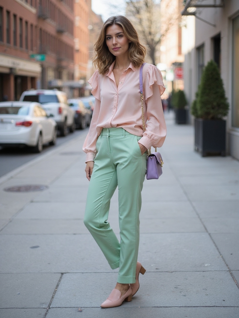 playful pastel street style