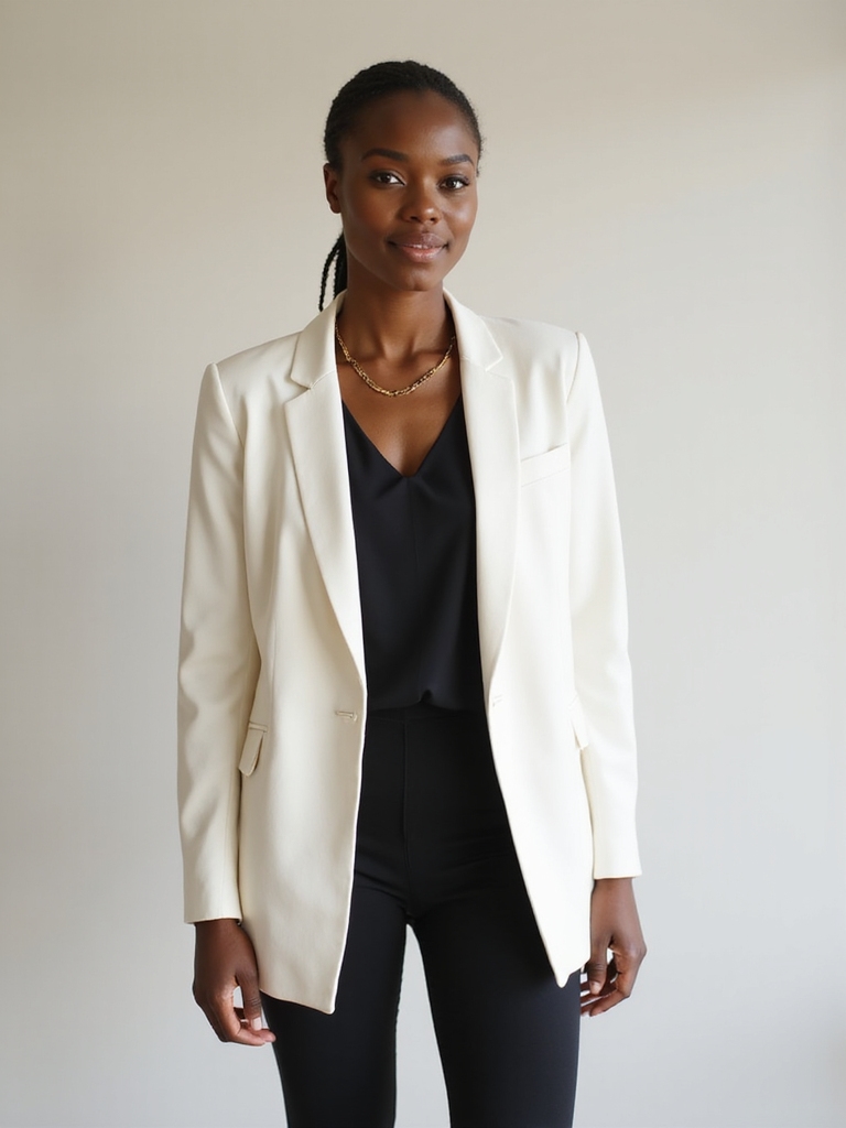 polished leggings and blazers