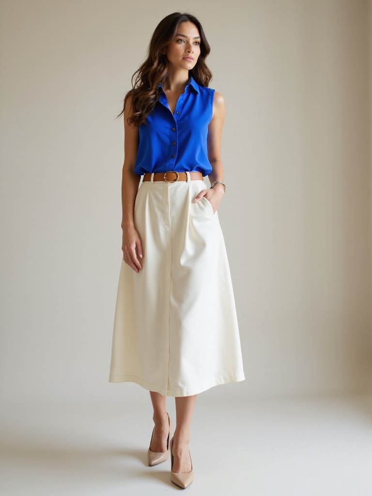 polished professional warm weather style