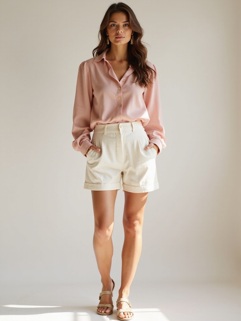 polished summer shorts styling