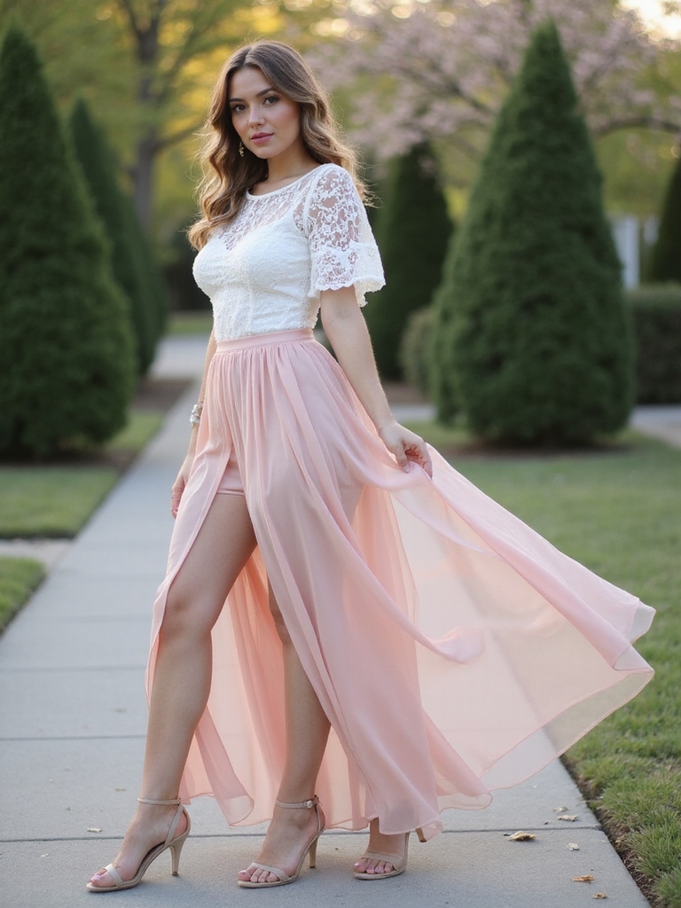 romantic flowy skirt styles