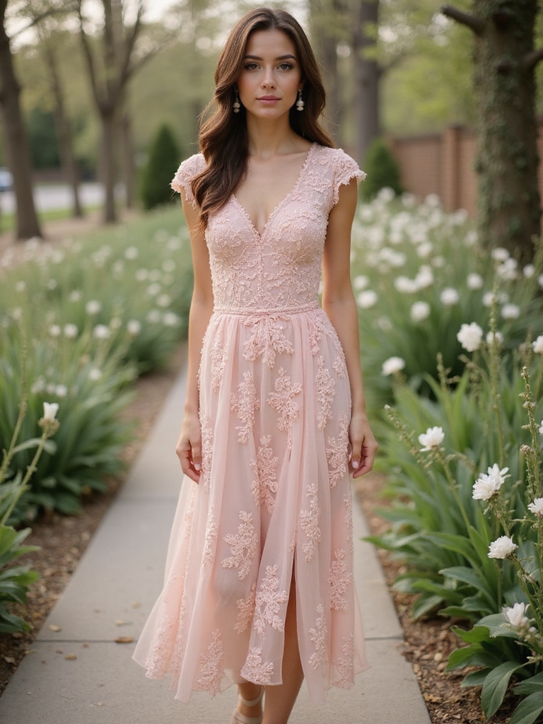 romantic lace spring outfits