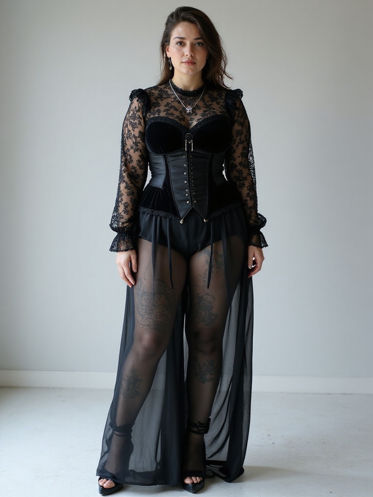 sheer fabrics enhance goth summer
