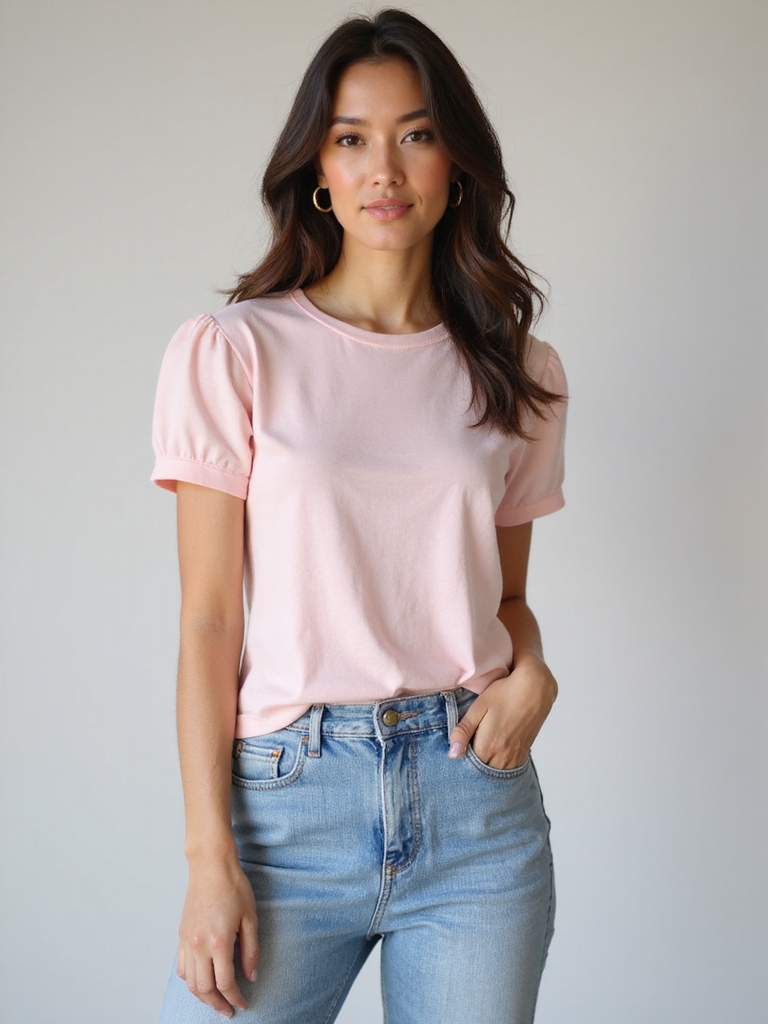 spring inspired casual denim look