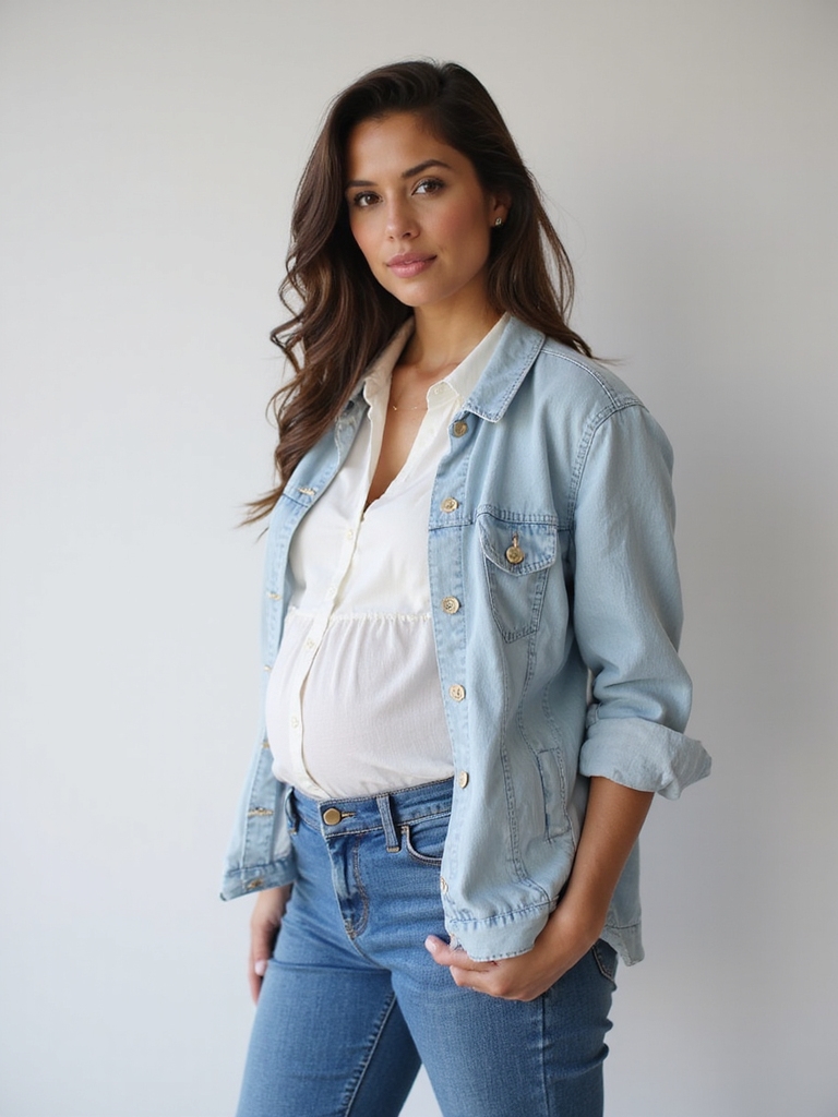 stretchy stylish maternity denim