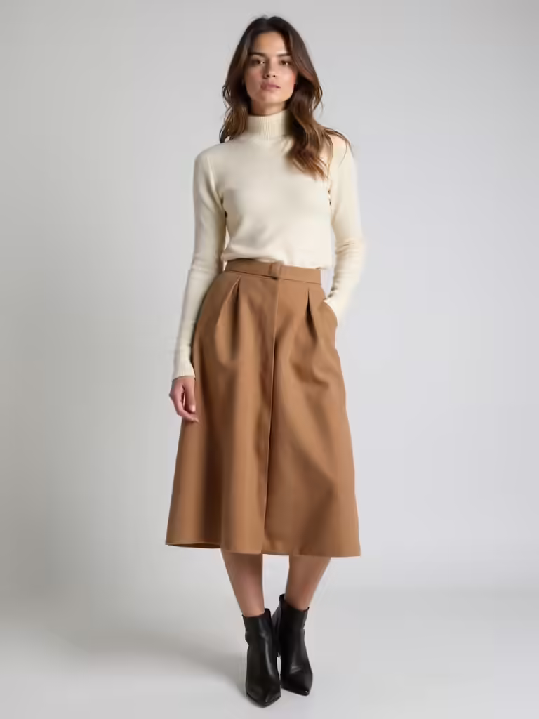 stylish fall skirt ensembles