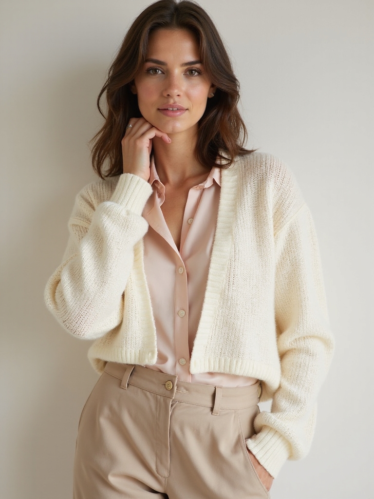 stylish layered spring sweaters