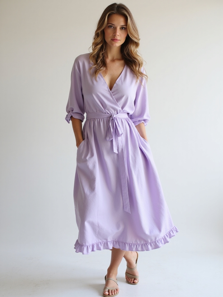 stylish modest wrap dresses