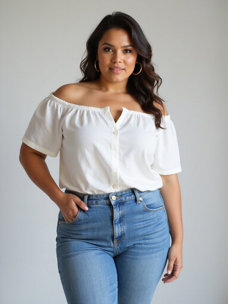 stylish plus size denim