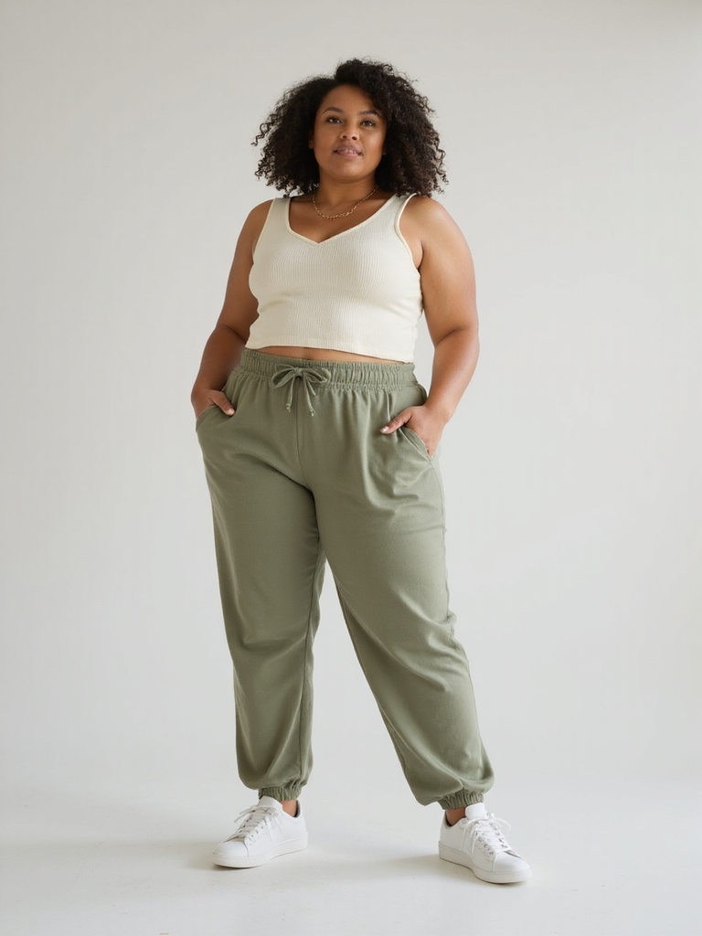 stylish plus size joggers