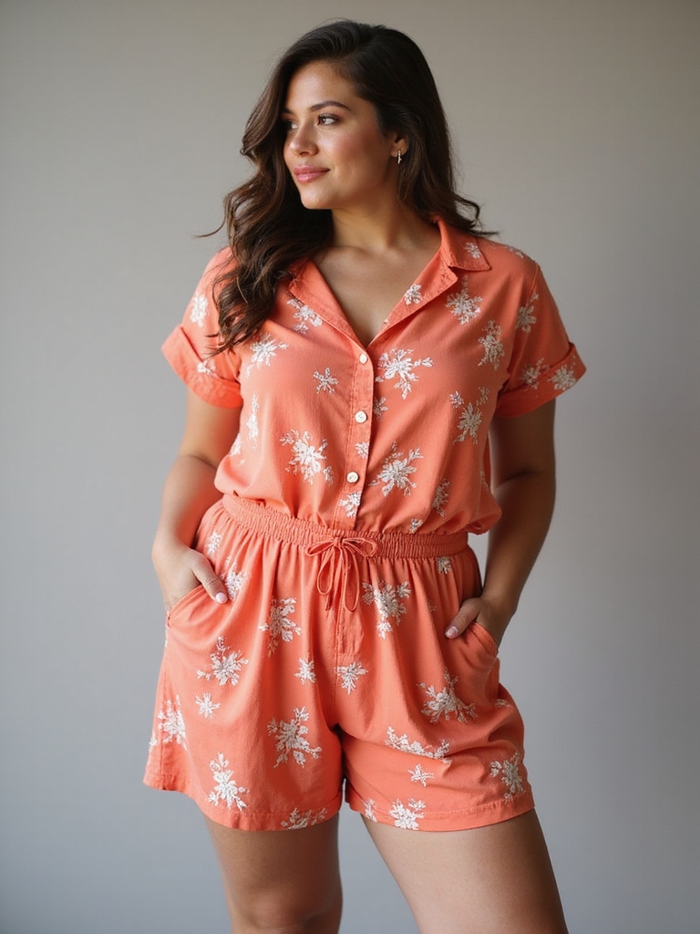 stylish plus size summer rompers