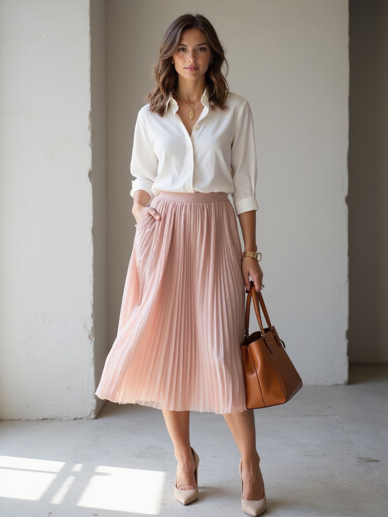 stylish summer office midi skirts