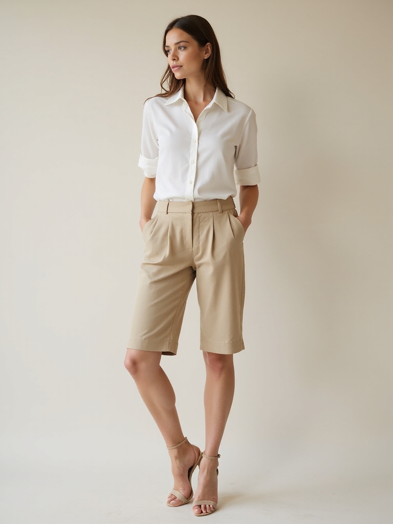 stylish tailored summer shorts