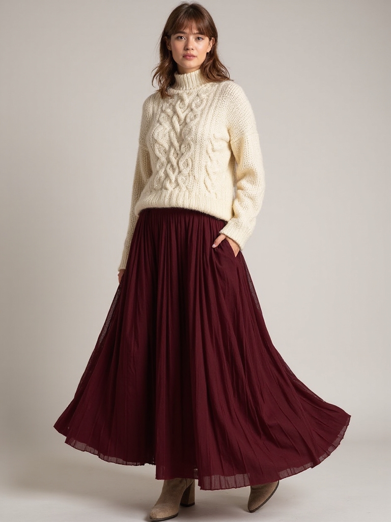 stylish winter outfit pairing