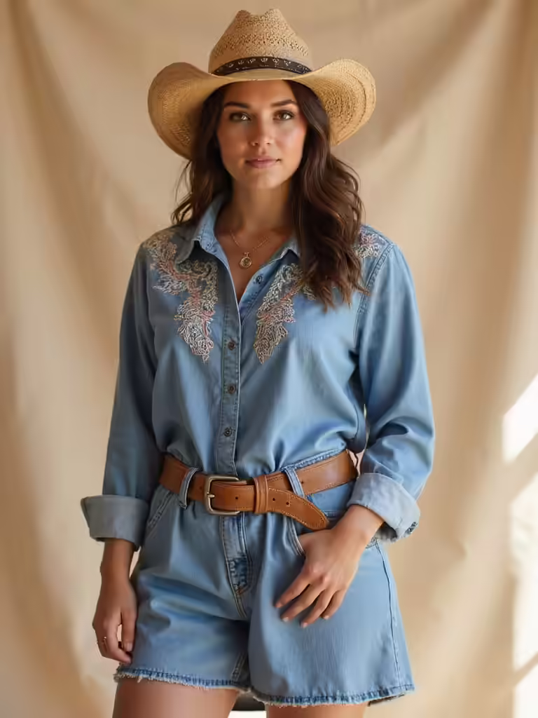 summer plus size cowgirl