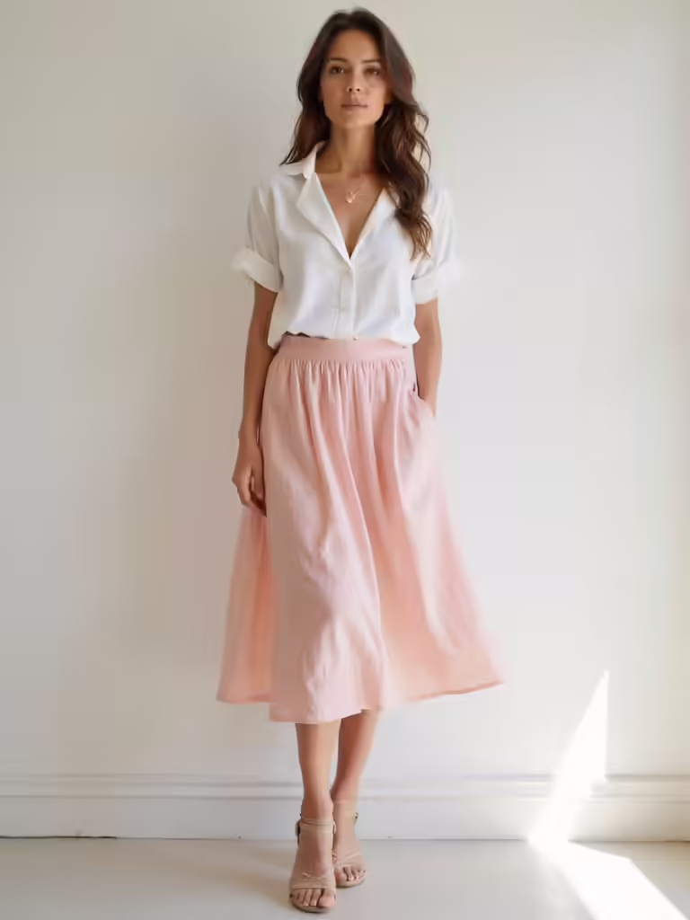 summer skirt outfit ideas