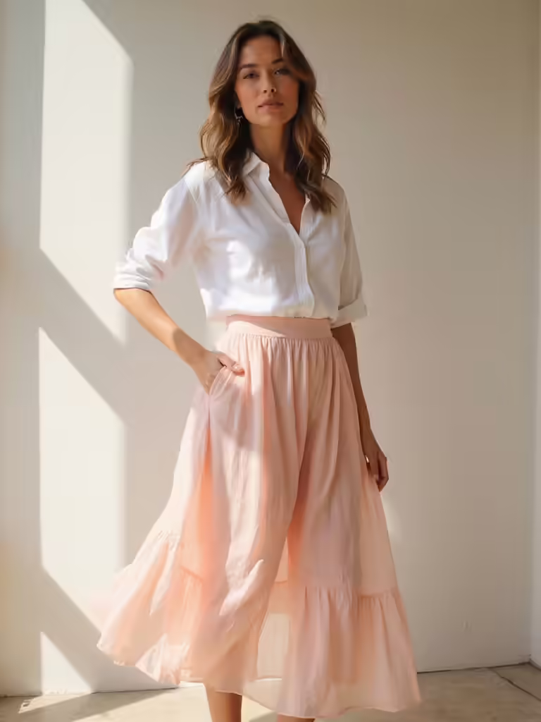 summer skirt outfit ideas