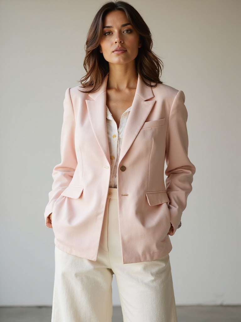 tailored blazer high waisted pants