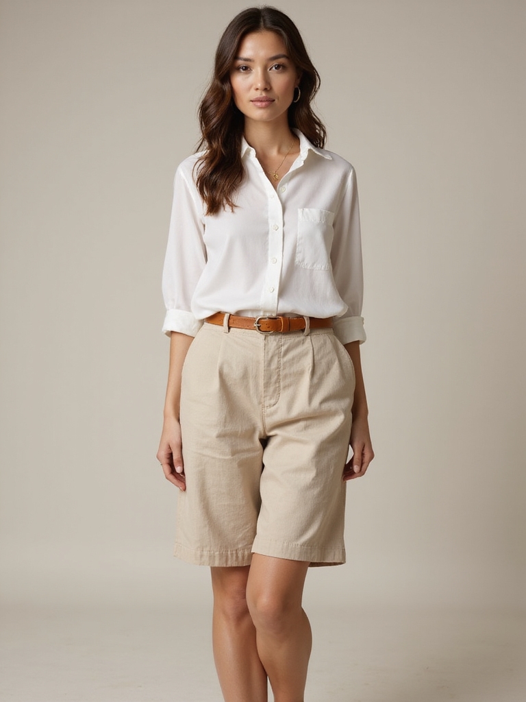 tailored shorts casual work style