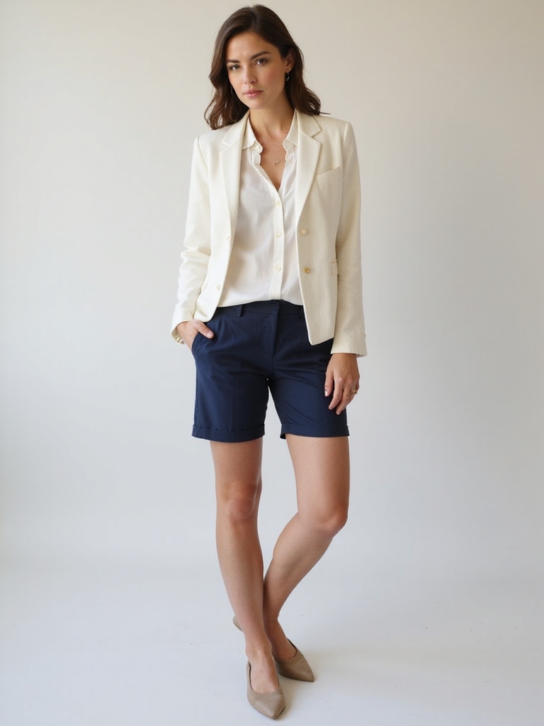 tailored shorts with blazers