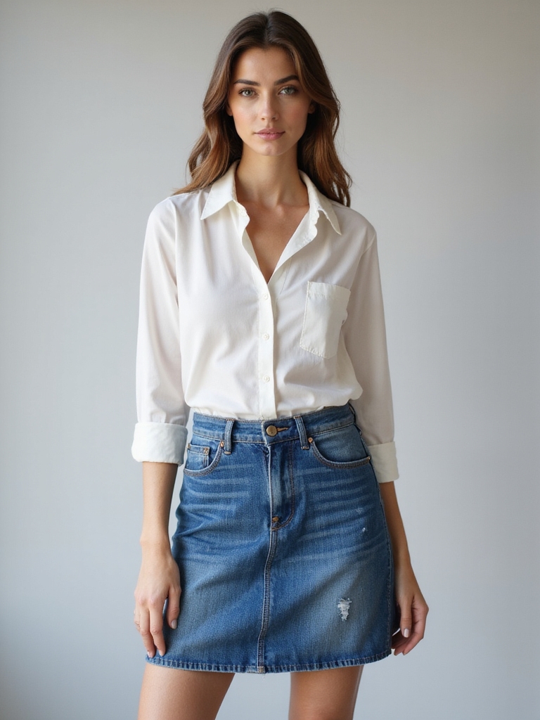 timeless casual denim styling