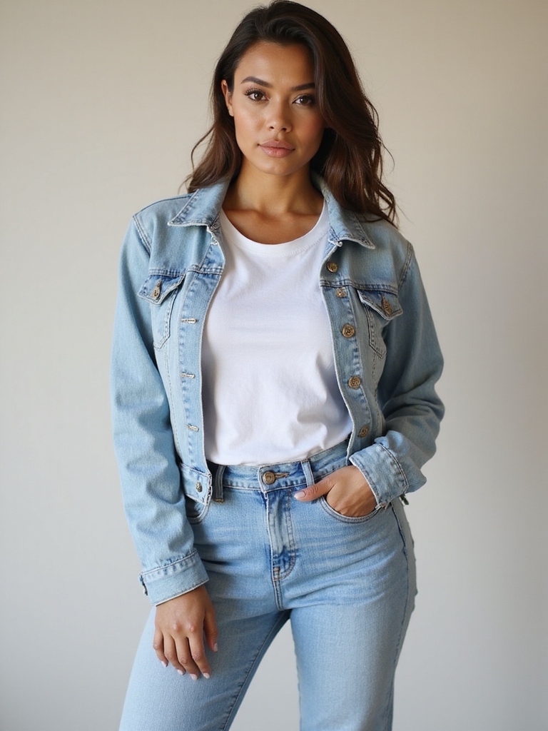 timeless denim and tee