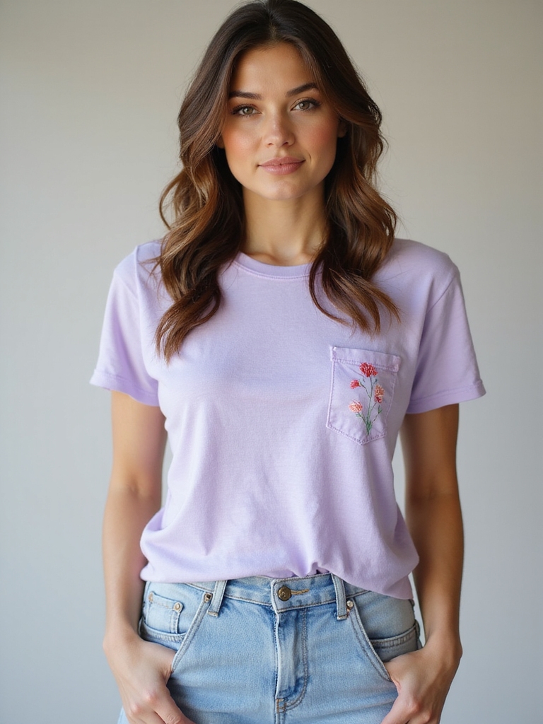 timeless denim meets playful tees