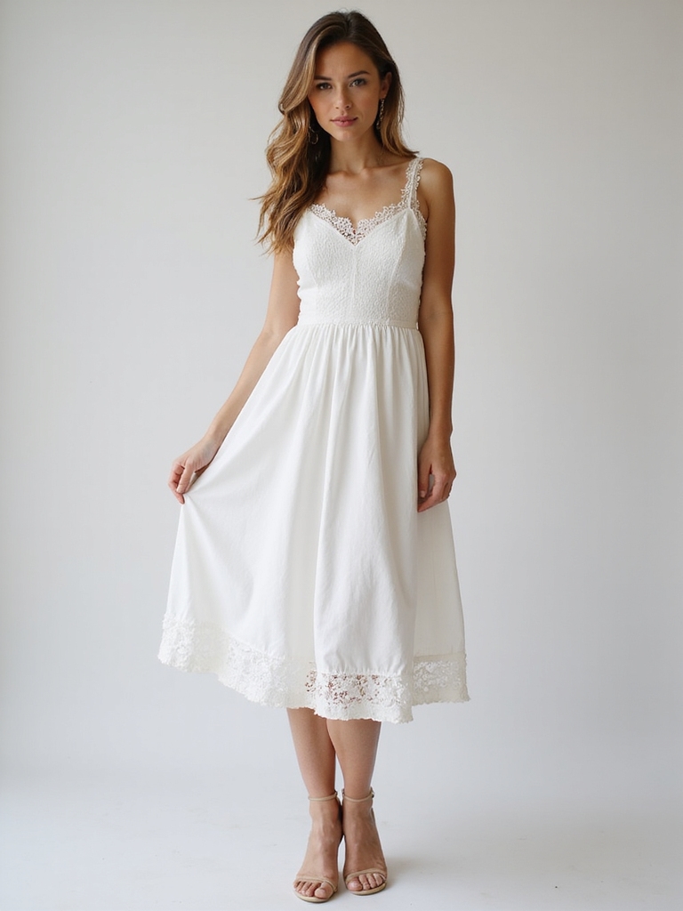 timeless white dress styling