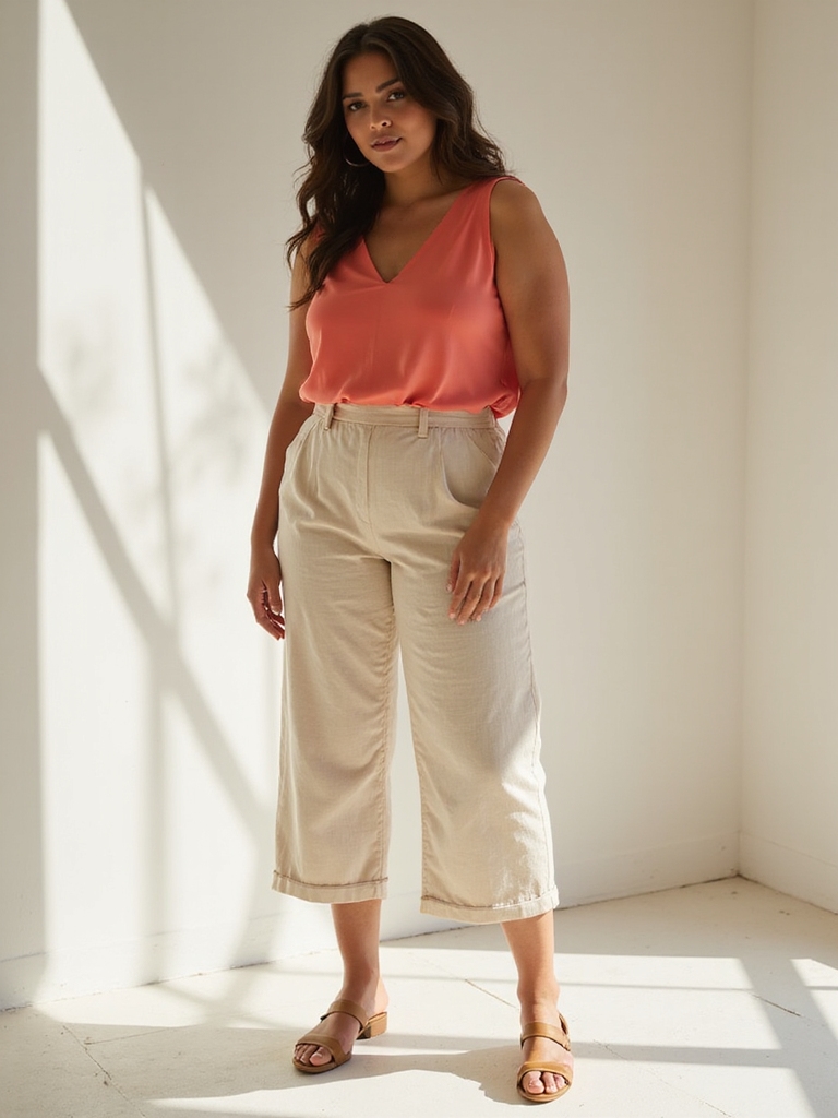 trendy plus size culottes