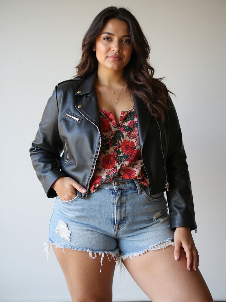 urban edgy plus size style