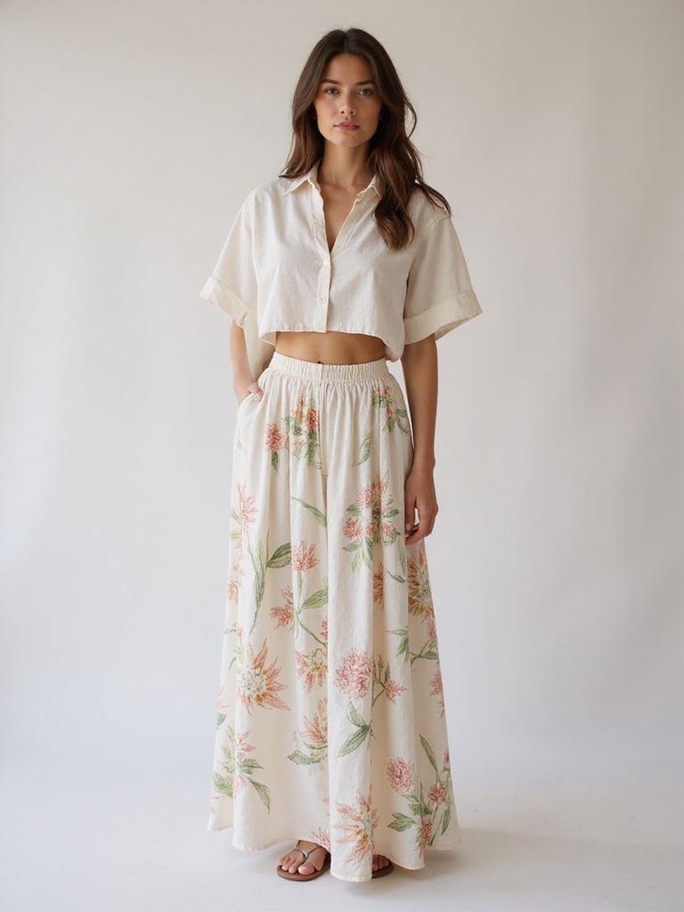 vacation ready maxi skirt styles