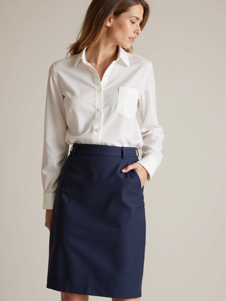 versatile navy blue skirts