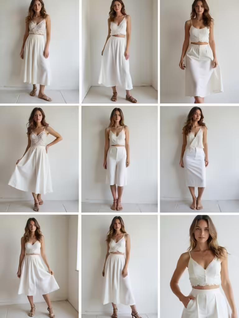 versatile white skirt styles
