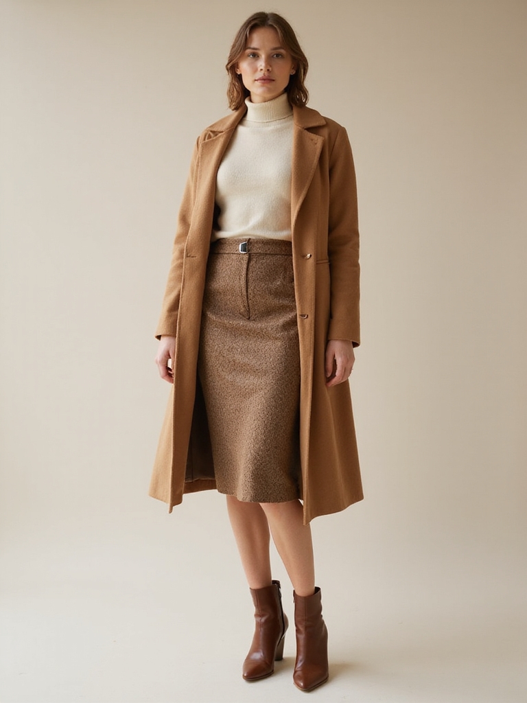 versatile wool skirt styling