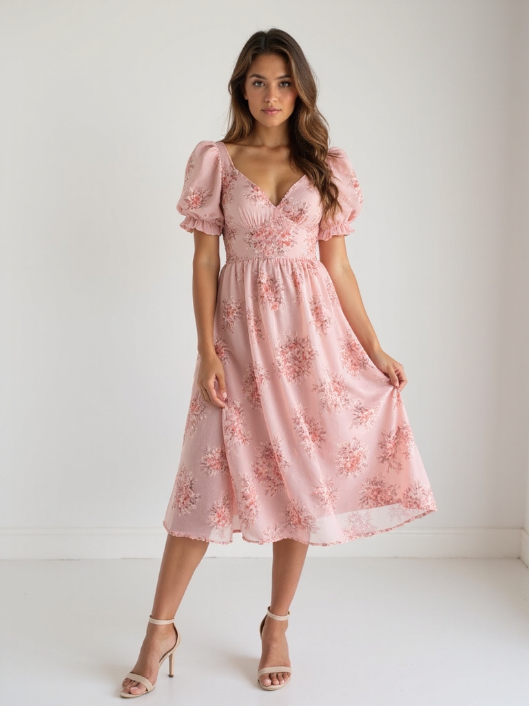 vibrant floral dresses spring