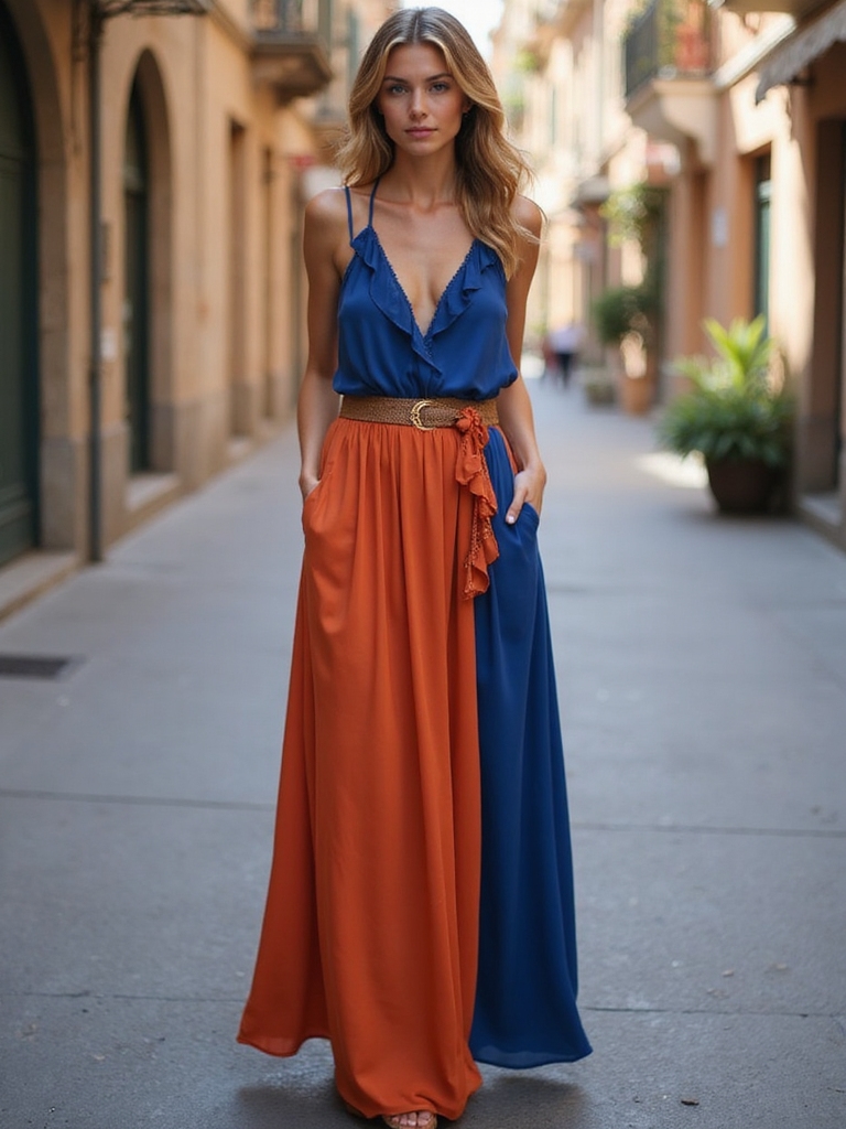 vibrant flowy summer dresses