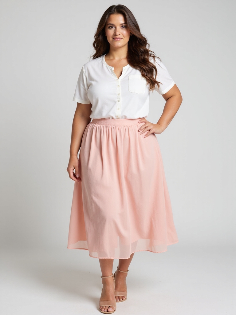 vibrant plus size skirts
