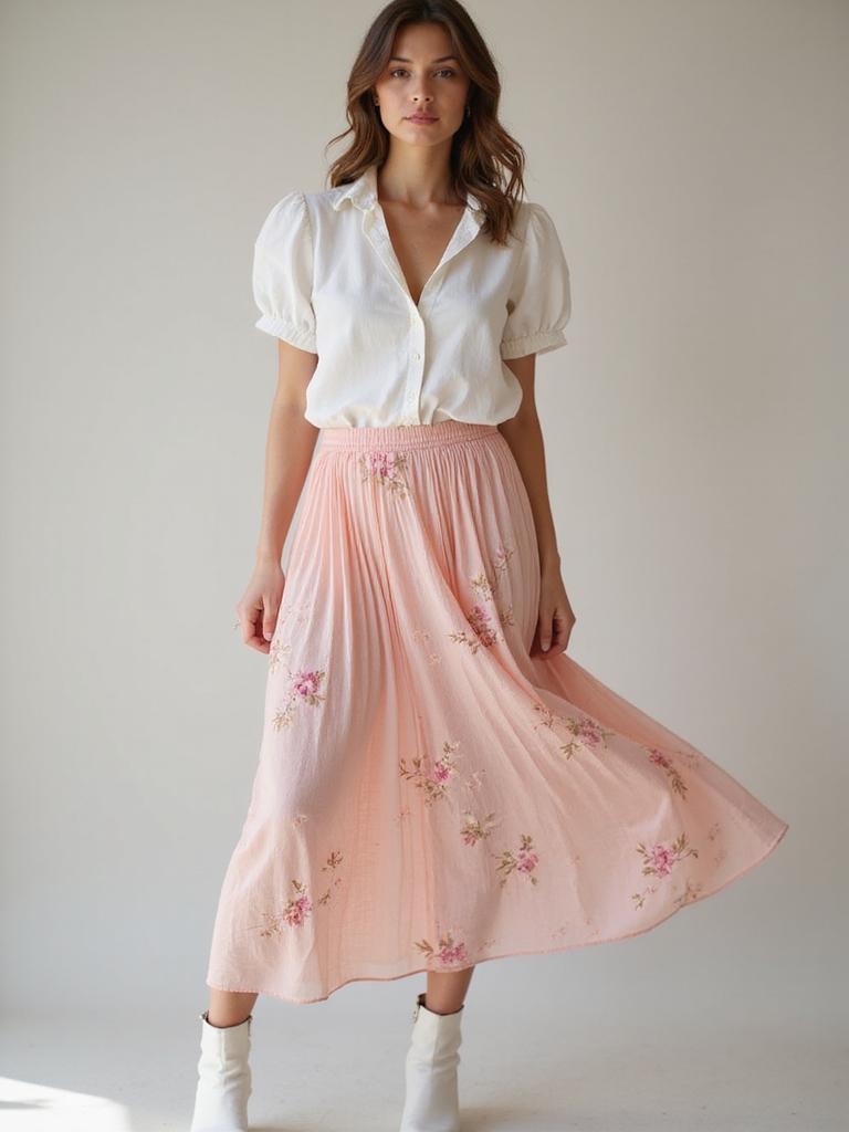 vibrant skirts simple tops