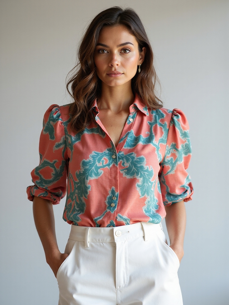 vibrant summer office blouses