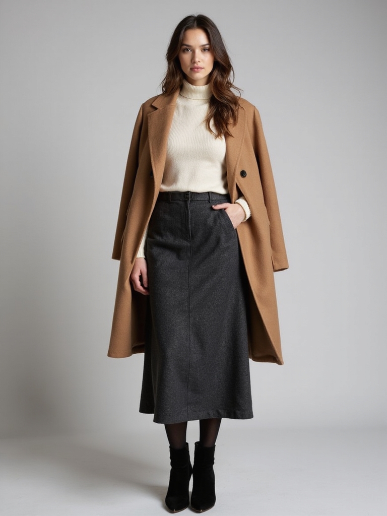 vibrant tights sleek skirts