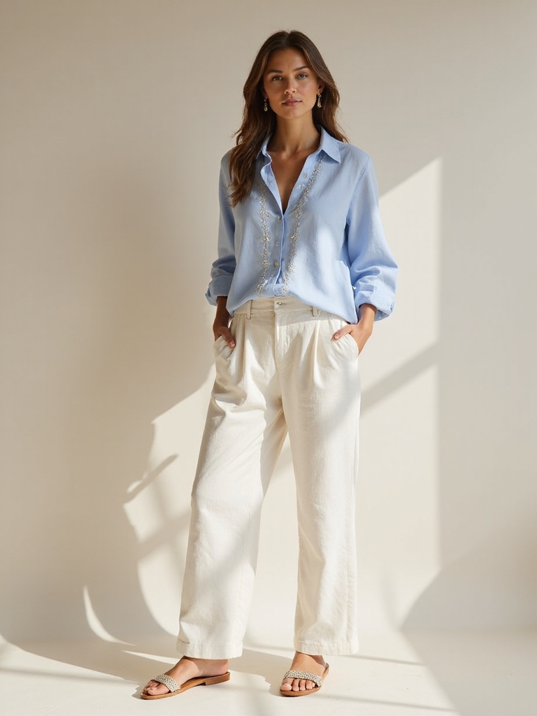wide leg pants breathable fabrics