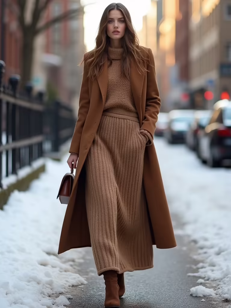 long skirt winter outfit hero