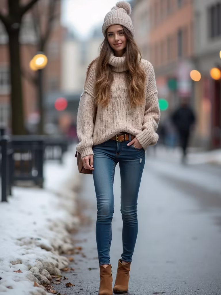 cute casual winter outfit hero