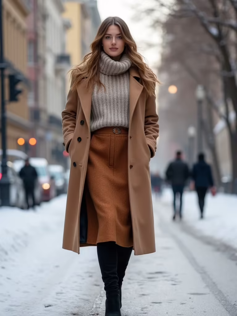 winter skirt outfit hero