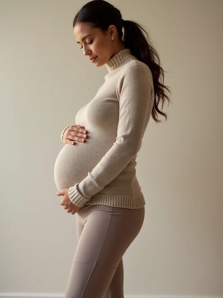 breathable stretchy thermal maternity layers
