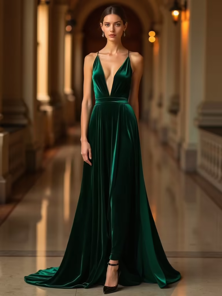 velvet dress tailored glamorous look