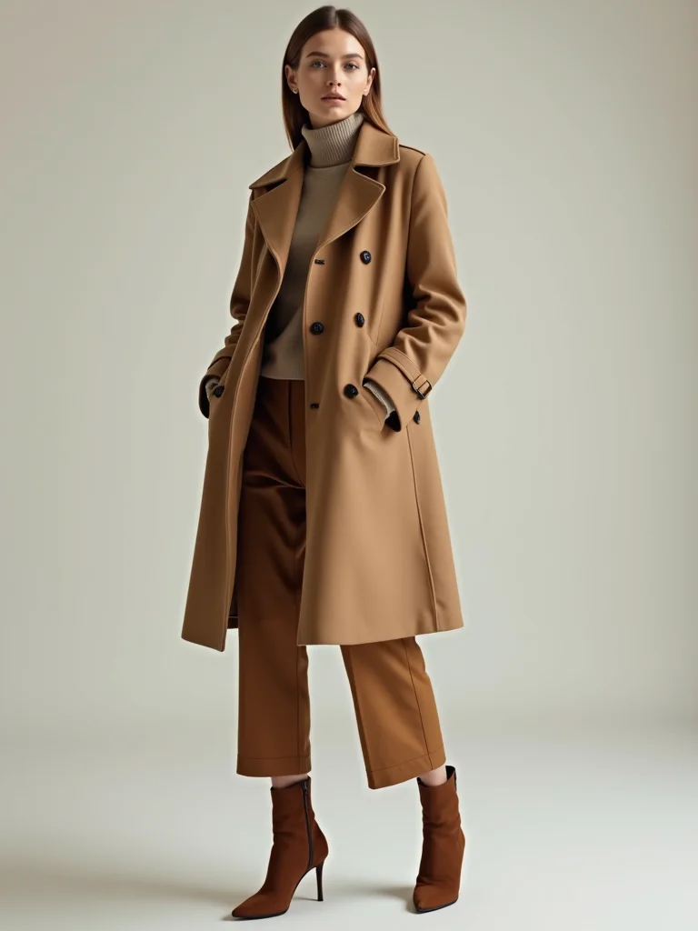 structured tailored wool coat elegance