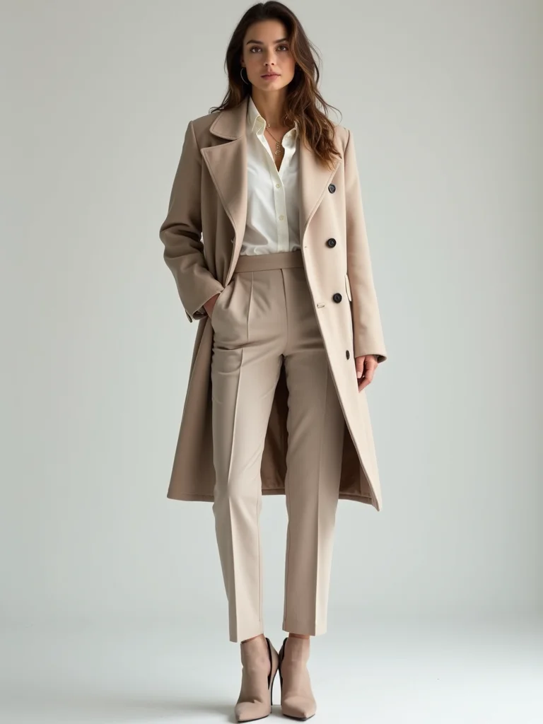 polished tailored winter workwear